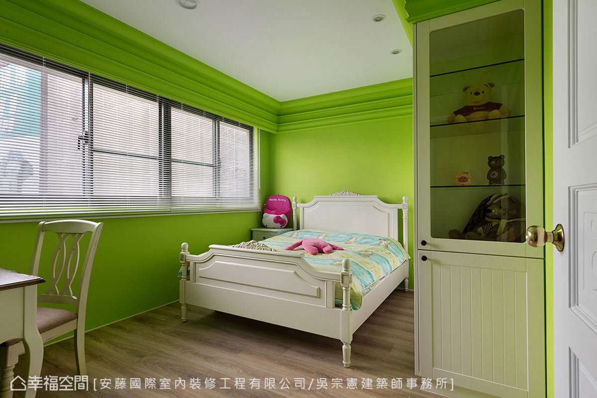 三居 乡村 简约 田园 卧室图片来自幸福空间在132平暖暖‧童话色彩城堡的分享