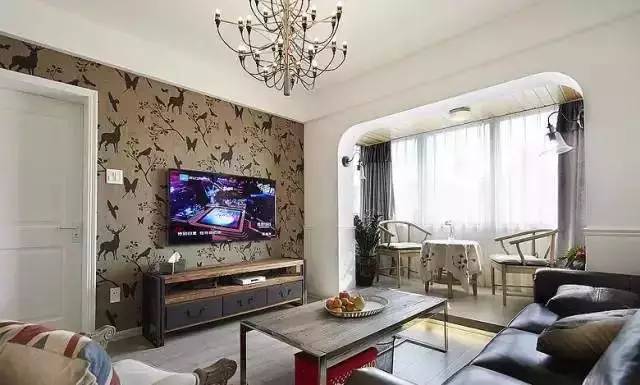 三居 美式 客厅图片来自上海实创-装修设计效果图在90平米现代简美风格的分享