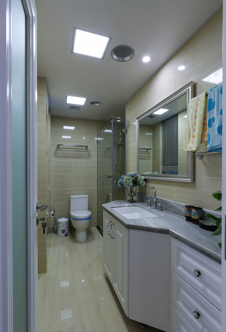 卫生间图片来自家装大管家在简而不凡 90平美式温馨舒适空间的分享