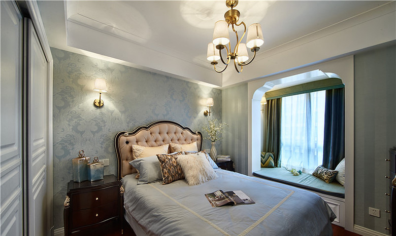 卧室图片来自家装大管家在奢侈贵气情调 168平美式休闲3居的分享