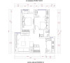 郑州金域上郡装修案例两室两厅89平居室户型设计——平面布局图