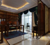 郑州永威翡翠城四室两厅装修样板间效果图——书房