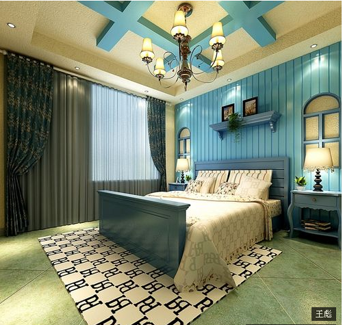 80后 卧室图片来自西安紫苹果装饰工程有限公司在山水领秀两居室的分享