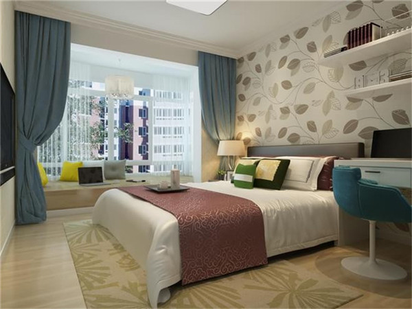 卧室图片来自湖南名匠装饰在恒生碧水龙庭三房两厅两卫的分享