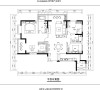 郑州永威翡翠城装修案例四室两厅189平居室户型——平面布局方案图