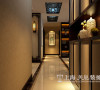郑州天骄华庭装修三室两厅新中式风格设计效果图143平居室户型案例——走廊