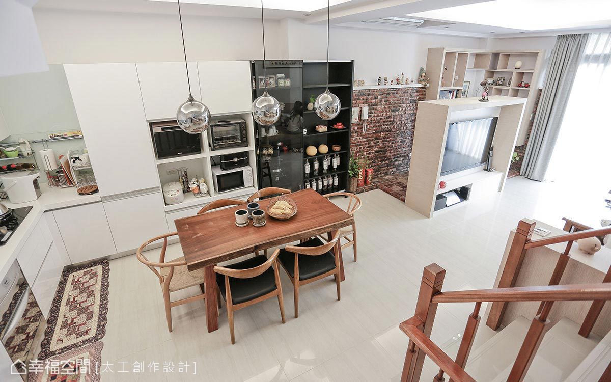 别墅 休闲多元 收纳 餐厅图片来自幸福空间在< 江 . 户 > 148平生活主义实践的分享