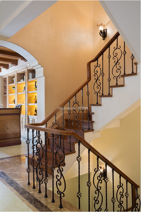混搭 楼梯图片来自西安紫苹果装饰工程有限公司在混搭风格的分享