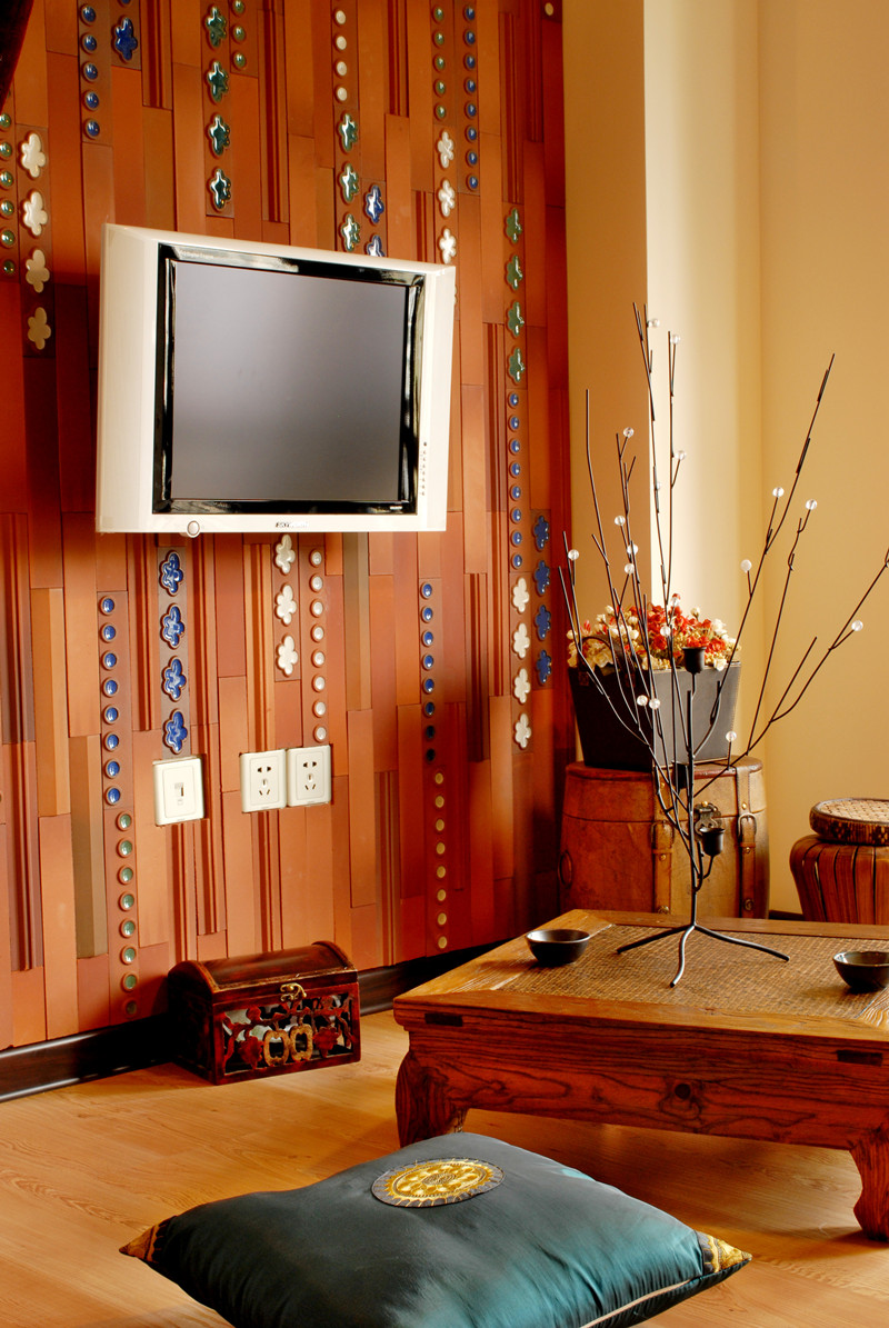 中式风格 三居 客厅图片来自成都创新思维装饰工程有限公司在77平米新中式风格的分享