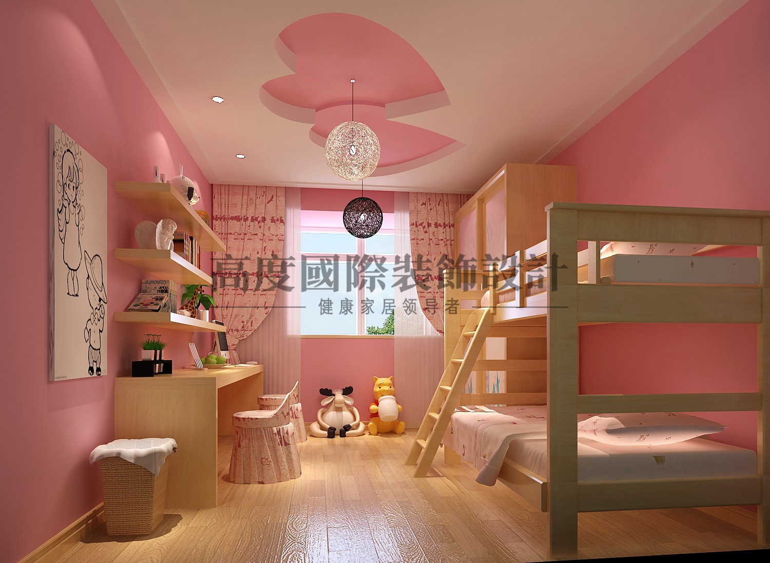简约 三居 白领 儿童房图片来自成都高度国际在【高清】汇锦城 138㎡ 简约风的分享