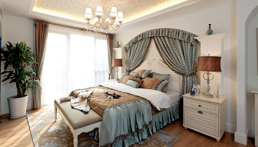 欧式 混搭 小资 卧室图片来自二十四城装饰重庆分公司在十里南山的分享