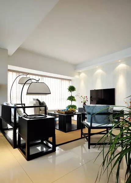 新中式风格 120平米新 新中式客厅 客厅图片来自上海实创-装修设计效果图在120平米三室户型新中式风格的分享