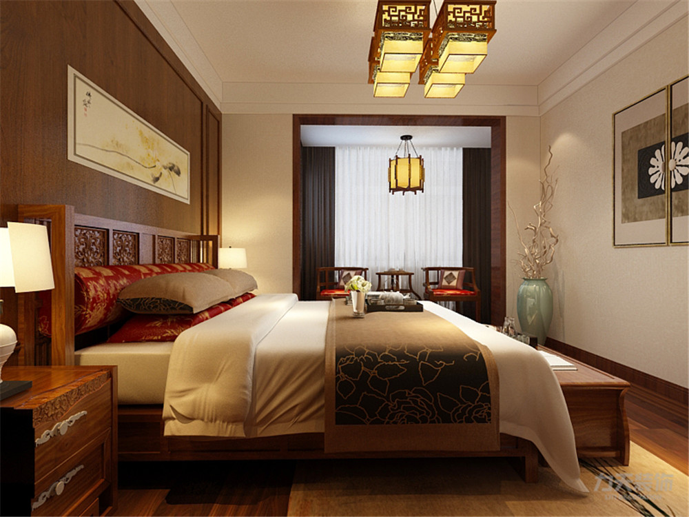 卧室图片来自阳光力天装饰梦想家更爱家在中式 摩卡假日 90平米的分享