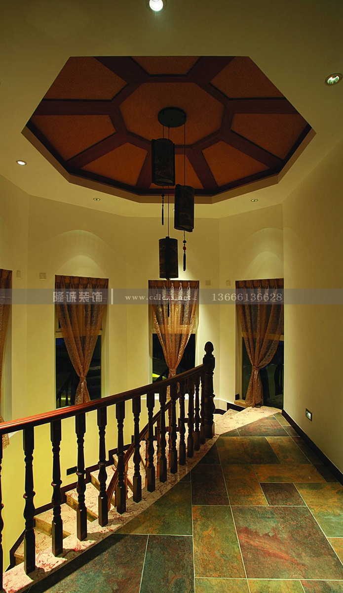 隆诚装饰 纯中式 楼梯图片来自成都隆诚装饰有限公司在隆诚装饰 置信巴厘岛 纯中式的分享