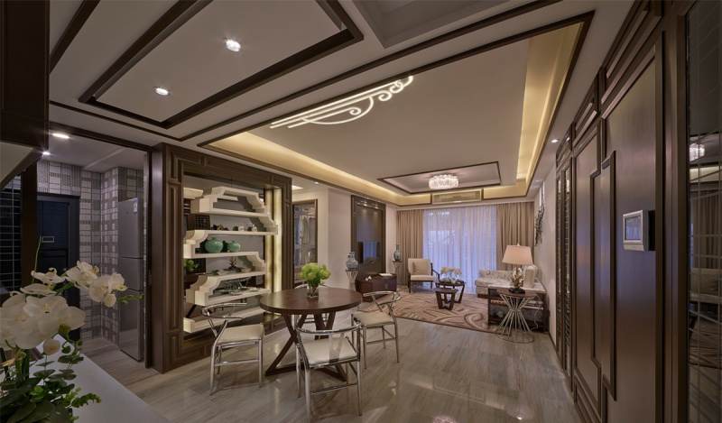 客厅图片来自成都心屋装饰公司在塔子山壹号新中式装修案例的分享