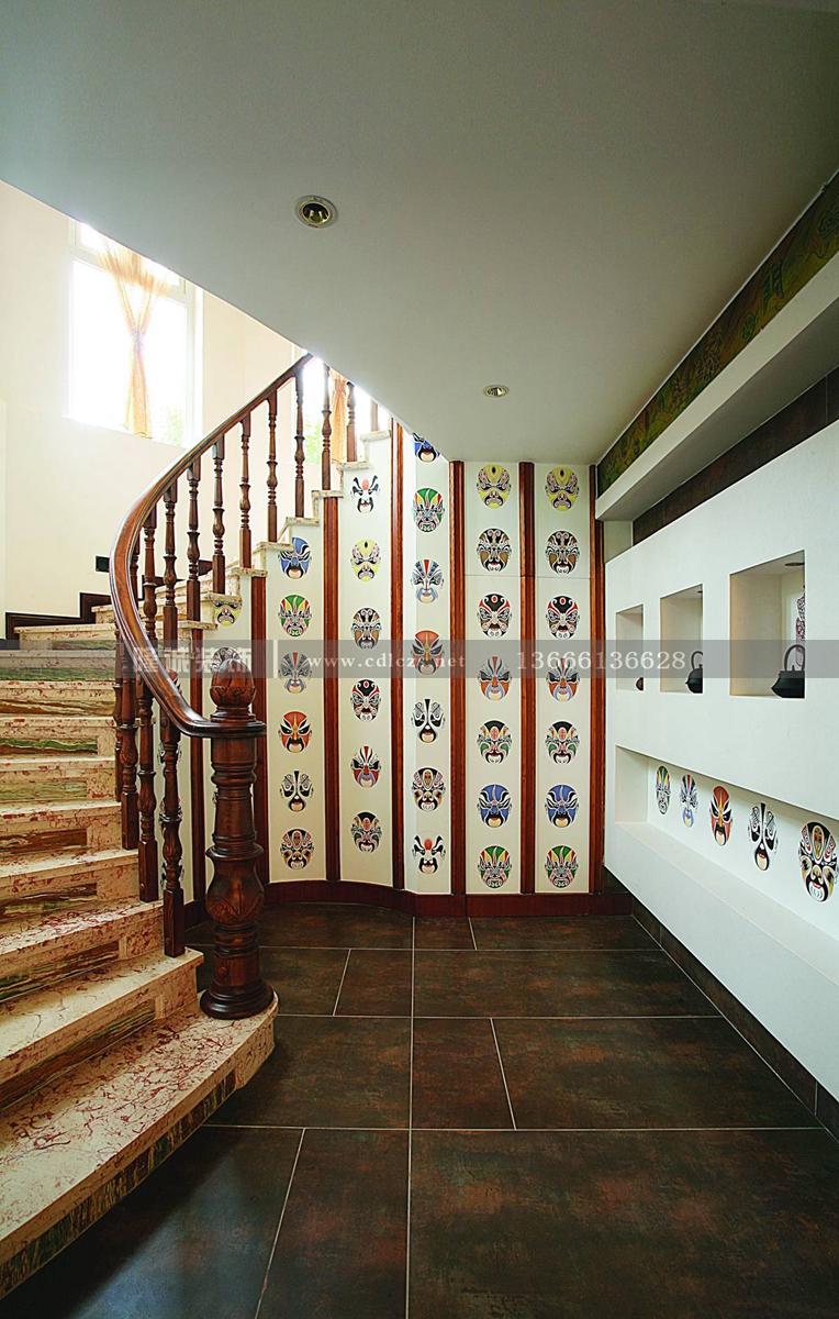 隆诚装饰 纯中式 楼梯图片来自成都隆诚装饰有限公司在隆诚装饰 置信巴厘岛 纯中式的分享