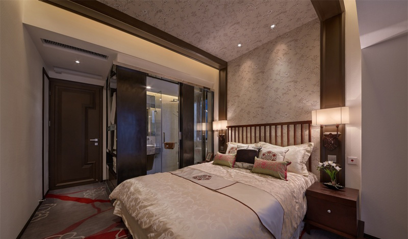 卧室图片 卧室图片来自成都心屋装饰公司在塔子山壹号新中式装修案例的分享