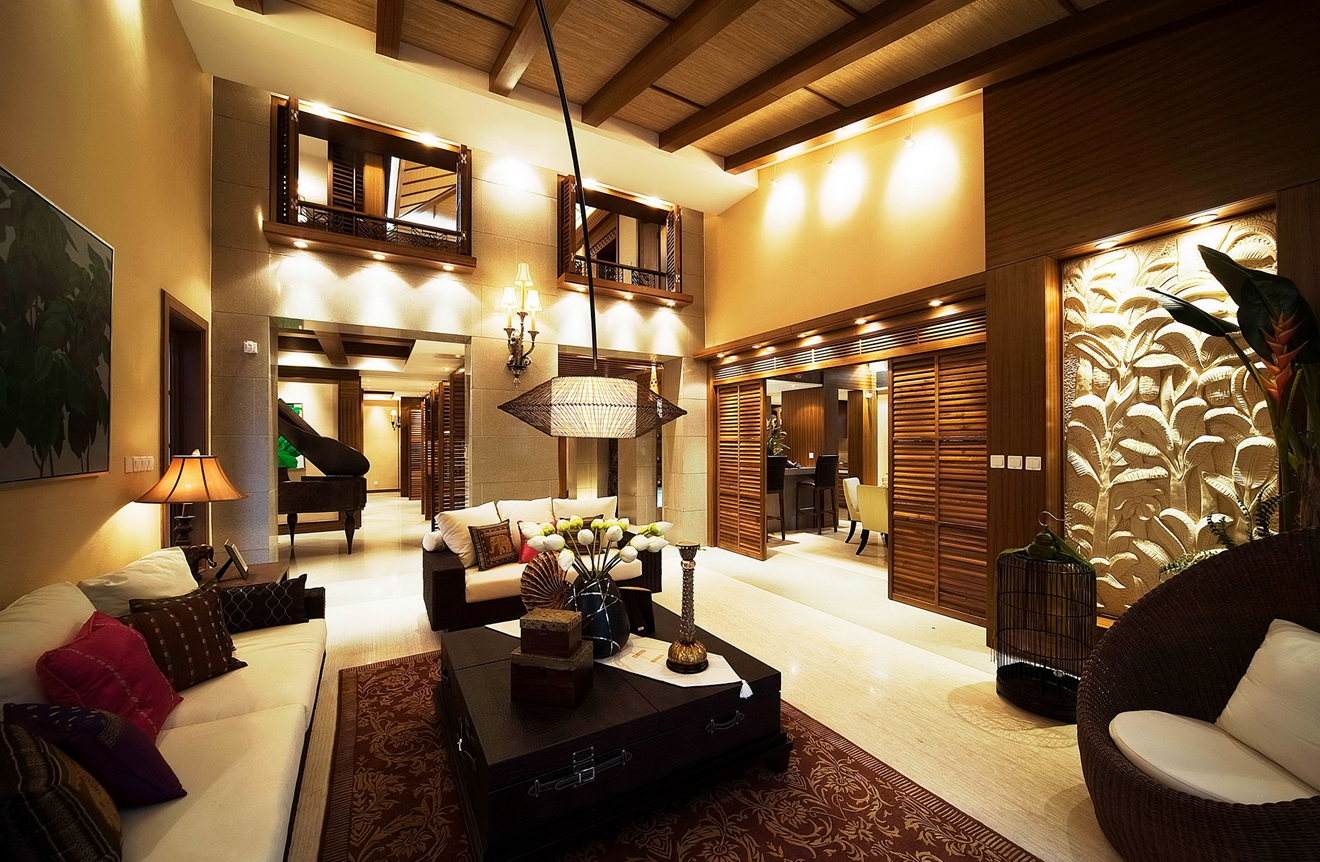 客厅图片来自朗润装饰工程有限公司在麓湖生态城麒麟荟装修东南亚风格的分享