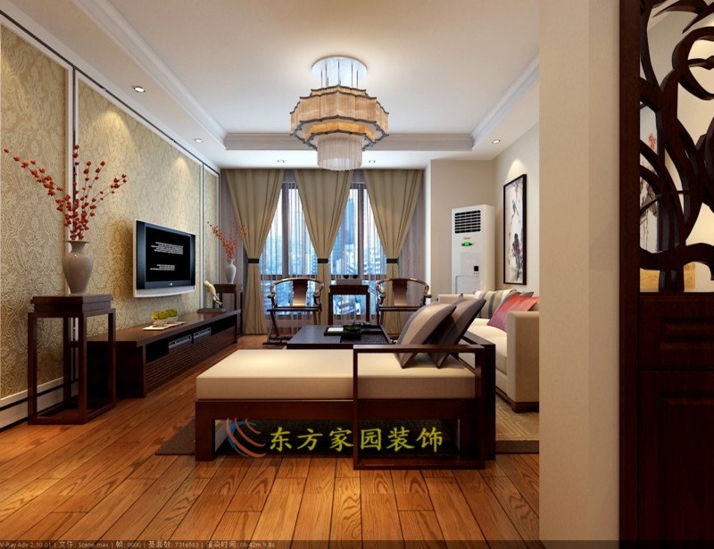 简约 三居 别墅 收纳 旧房改造 卧室图片来自青岛东方家园装饰公司在晓港名城134平简中式风格装修的分享