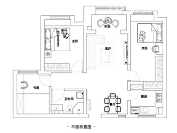 青岛中海国际三居装修设计