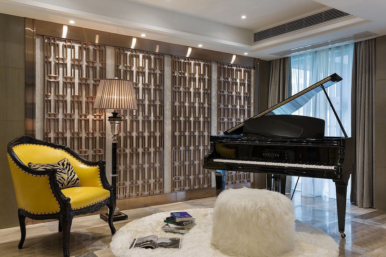 简约 北辰红橡墅 别墅 新古典 客厅图片来自一道伍禾装饰设计师杨洋在东方元素至简之美的分享