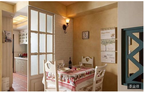 二居 餐厅图片来自西安紫苹果装饰工程有限公司在欧美风情2的分享