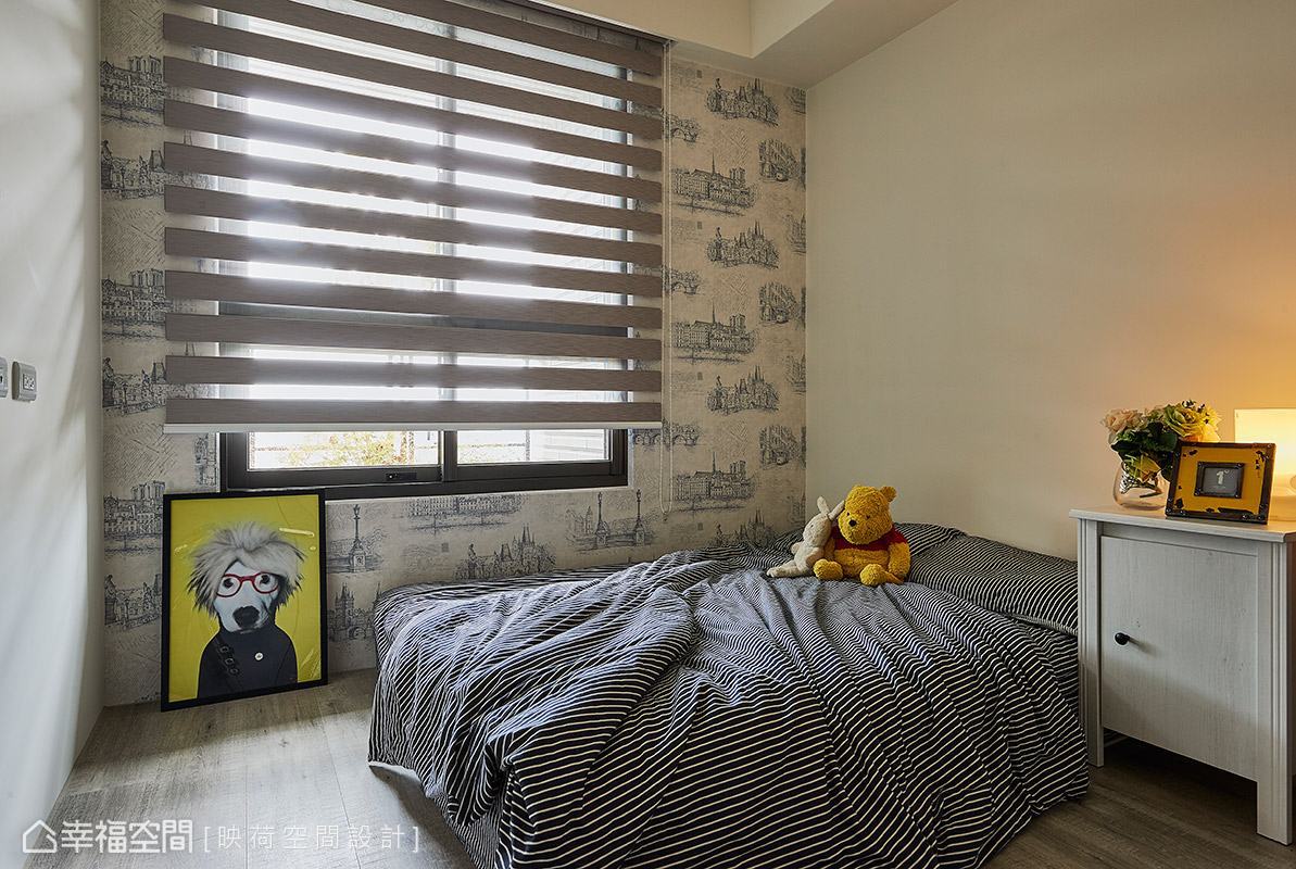二居 工业 简约 收纳 小资 卧室图片来自幸福空间在116平质感蔓延 生活感工业宅的分享