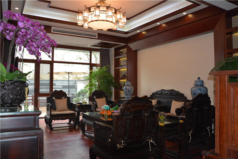 别墅 客厅图片来自金煌装饰有限公司在东方大院素雅有品质中式风格的分享