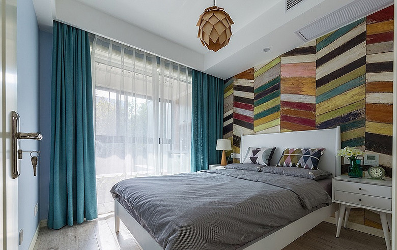 三居 北欧风格 装修案例 卧室图片来自一道伍禾装饰在北欧风格清新设计的分享