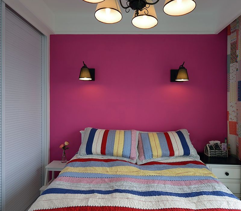 混搭 二居 地中海 美式 卧室图片来自一号家居网成都站在活色生香，舞动在多彩的空间中的分享