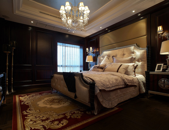 欧式 时尚之家 卧室图片来自成都丰立装饰工程公司在欧式装修打造150平时尚之家的分享