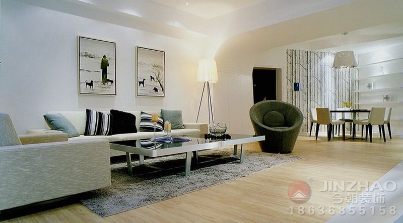 客厅图片来自装家美在百得尚景82平米简约风的分享
