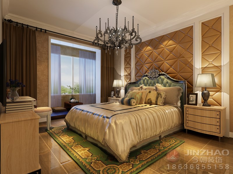 卧室图片来自装家美在凤凰新城146平米欧式风的分享