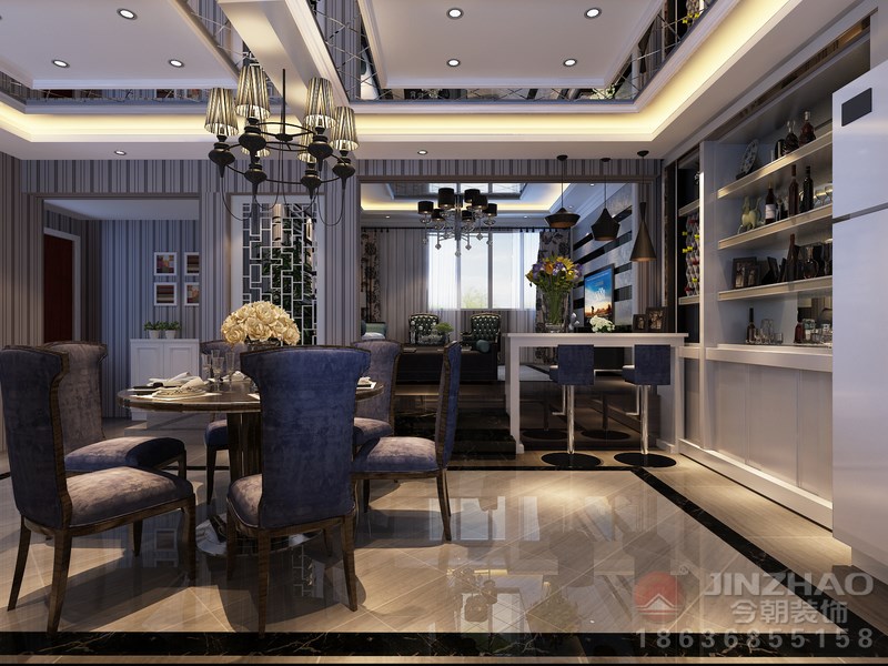 餐厅图片来自装家美在凤凰新城146平米欧式风的分享