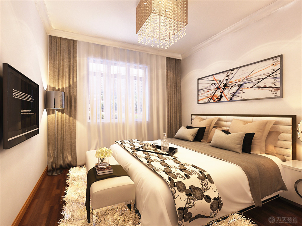 三居 白领 80后 卧室图片来自天津阳光力天建筑装饰在力天装饰 | 欧泊城 后现代风格的分享