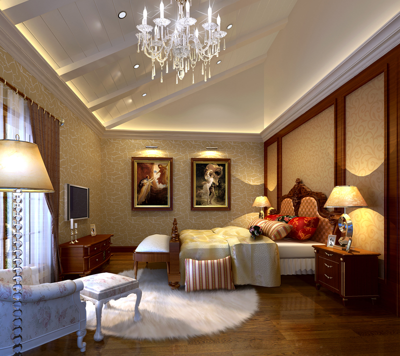 卧室图片来自贵阳大地装饰在178m²北欧风格（中天未来方舟）的分享