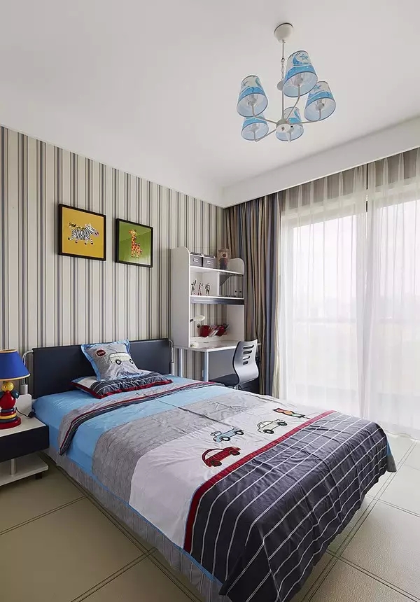 简约 三居 儿童房图片来自实创装饰上海公司在137㎡现代混搭三居室的分享
