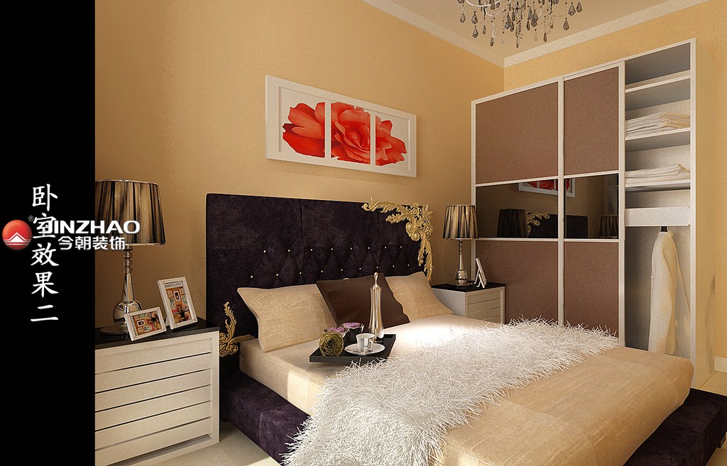 卧室图片来自山西今朝装饰小闫在怡林苑90平米-现代简约风格的分享