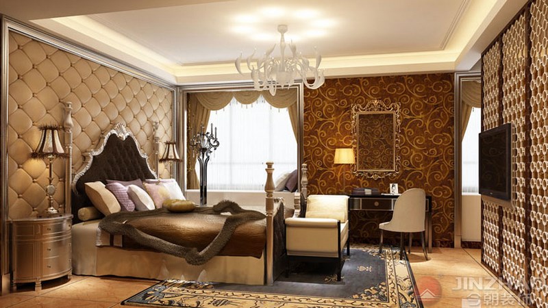 卧室图片来自山西今朝装饰小闫在富力城145平米-欧式风格的分享