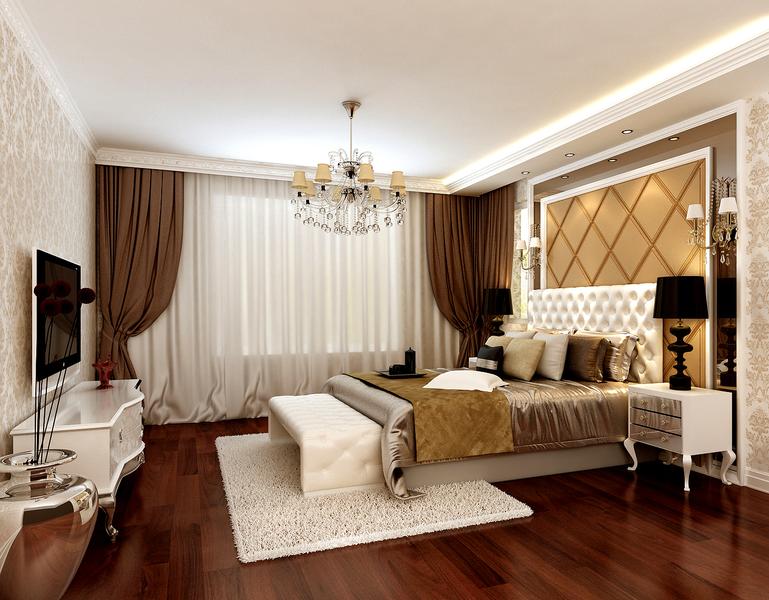 卧室图片来自今朝装饰张智慧在160平新古典风格之家的分享