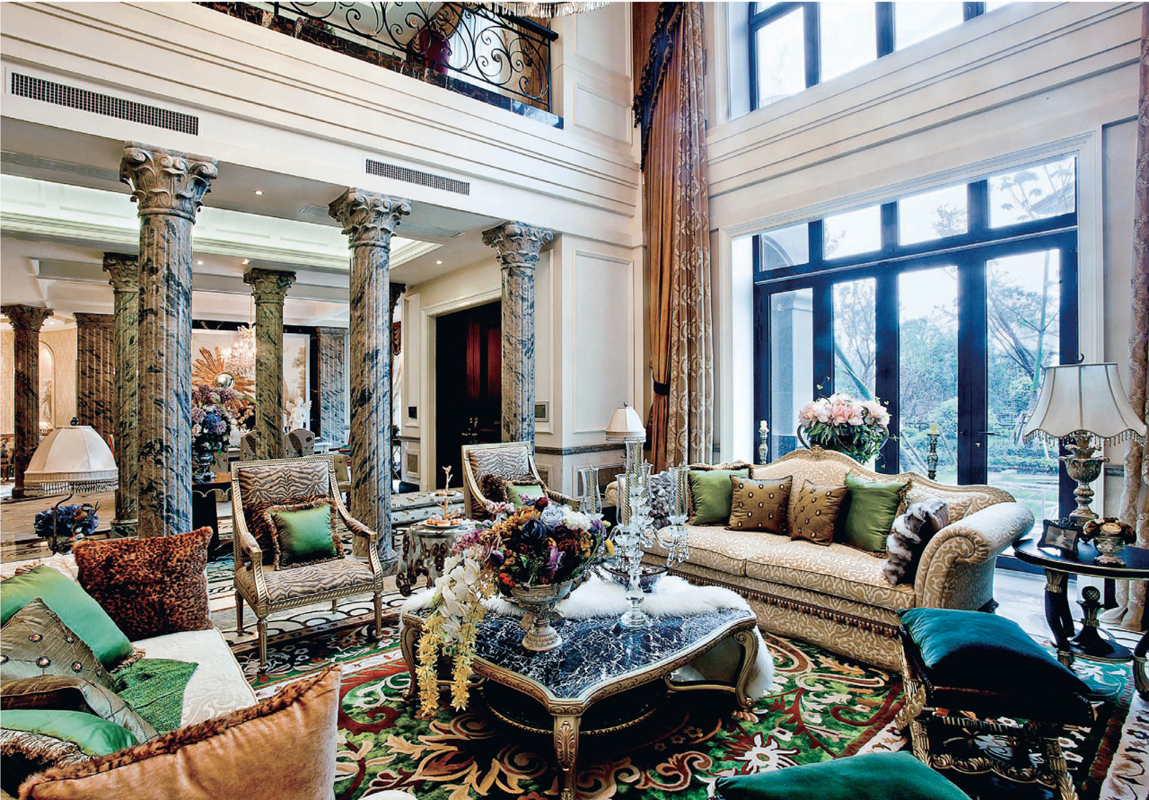 欧式 混搭 别墅 客厅图片来自张勇高级室内设计师在凯德麓语欧式奢华效果风格案例的分享