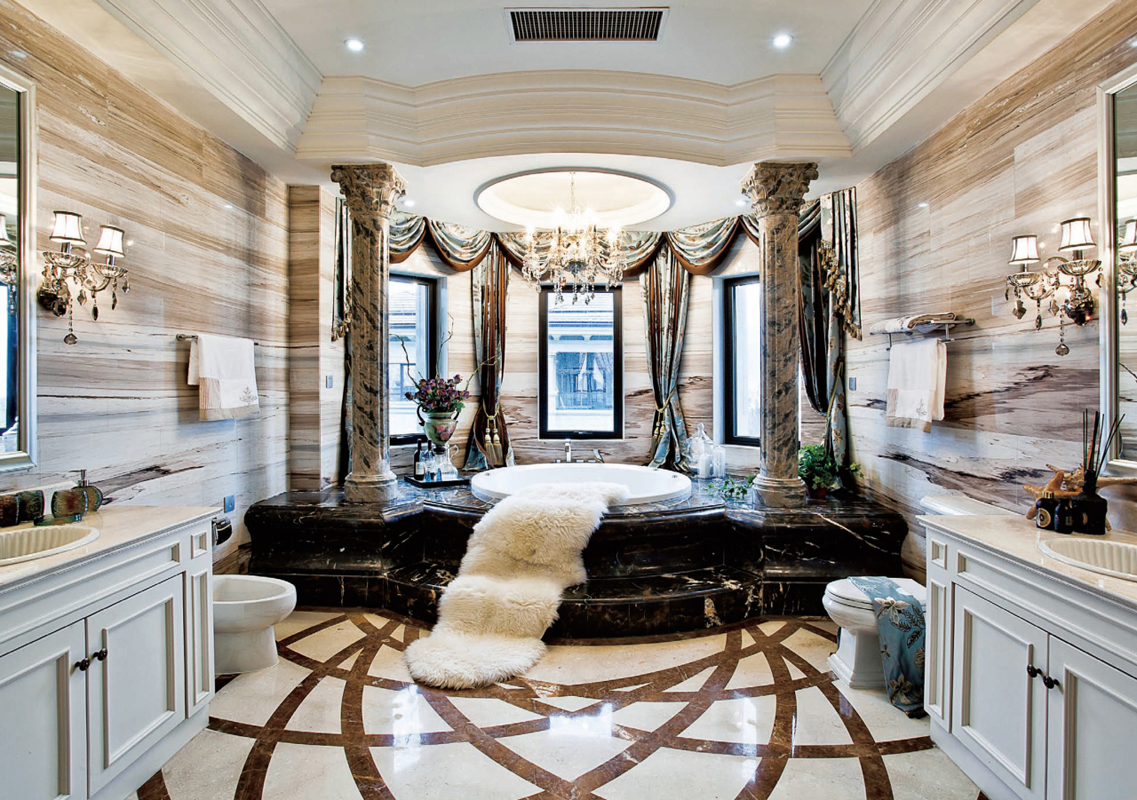 欧式 混搭 别墅 卫生间图片来自张勇高级室内设计师在凯德麓语欧式奢华效果风格案例的分享