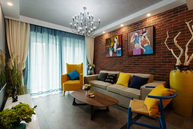 田园 80后 小资 客厅图片来自深圳柠檬树装饰设计工程有限公司在80㎡可以这样来的分享
