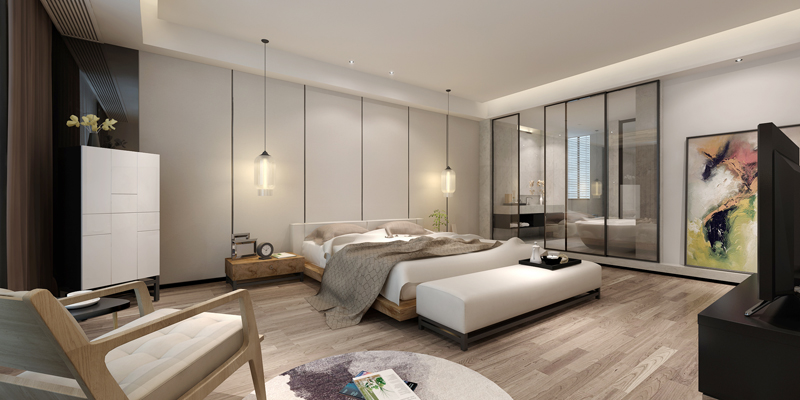 简约 白领 小资 简单 卧室图片来自深圳柠檬树装饰设计工程有限公司在纯净空间的分享