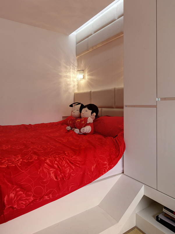 简约 二居 现代风格 白领 80后 小资 中海国际 卧室图片来自成都V2装饰在鲜花绽放 80平现代风的分享