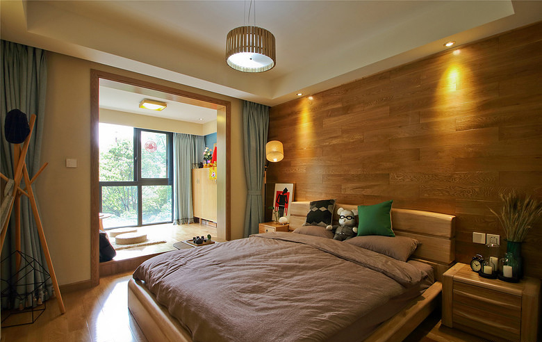 卧室图片来自家装大管家在禅茶一味 108平现代中式雅致3居的分享