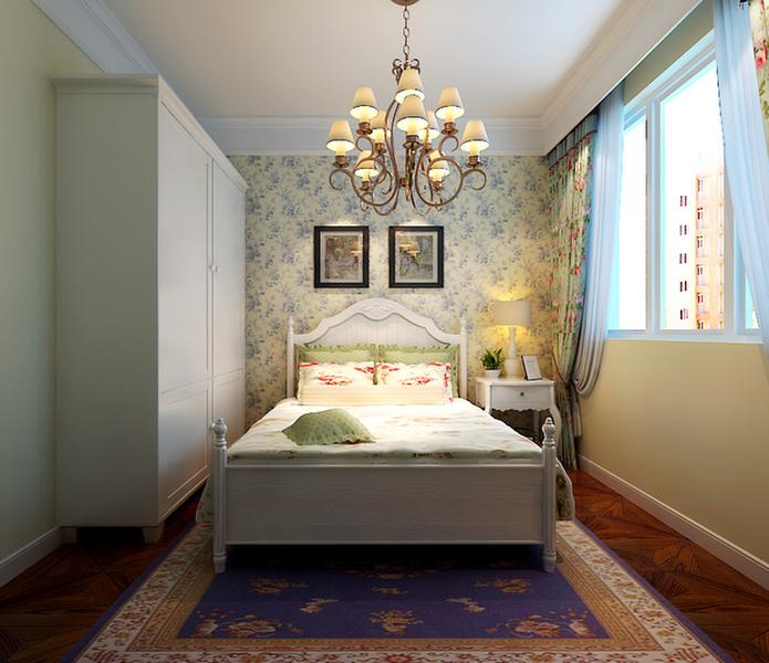 田园 三居 收纳 卧室图片来自今朝装饰张智慧在125平田园风格的分享