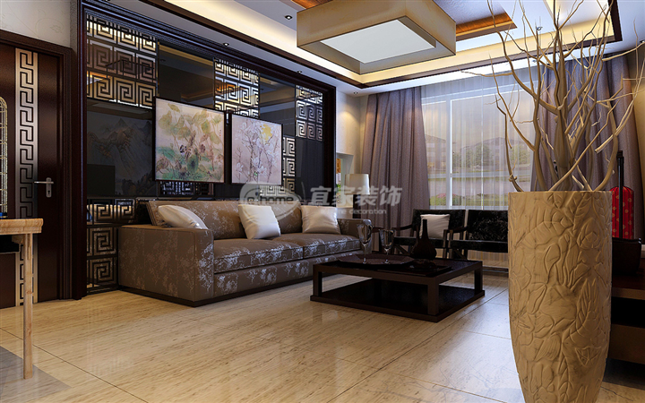 客厅图片来自沈阳宜家装饰在鑫丰雍景豪城新中式风格的分享