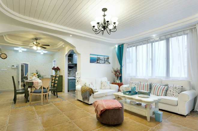 地中海 二居 白领 收纳 猫舍 客厅图片来自武汉苹果装饰在猫舍—不一样的蓝与白的分享