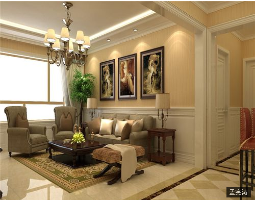 欧式 客厅图片来自西安紫苹果装饰工程有限公司在简欧风格4的分享